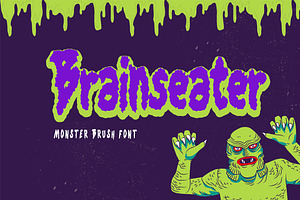 Brainseater - Monster Brush Font