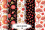 Chinese New Year, a Decorative Illustration by Watercolor by Tonia Tkach (Thumbnail 4 of 5)