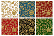 GOLD Christmas balls, a Pattern Graphic by xgart (Thumbnail 3 of 5)