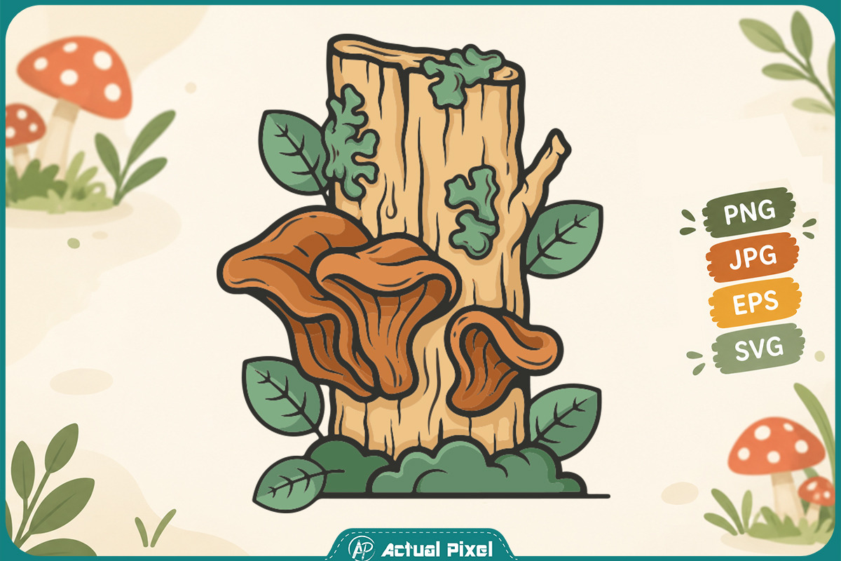 Mushroom Botanical Clipart Bundle, an Object Graphic by Actual Pixel (Photo 10 of 21)