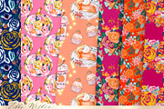 Fall Autumn seamless patterns, a Pattern Graphic by Libby Wishes (Thumbnail 3 of 3)