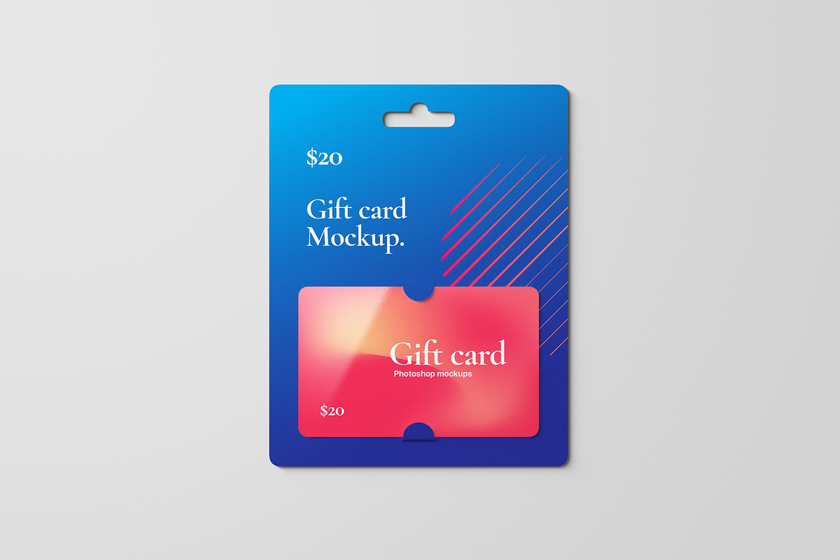 Gift Card Mockups, a Packaging Mockup by artimasa (Photo 2 of 8)