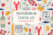 Mediterranean Coastal – Clipart, a Food Illustration by PenguinArtStudio (Thumbnail 1 of 13)