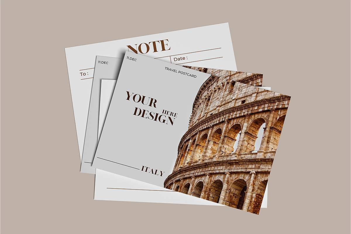 Postcard Mockup, an Advertising Mockup by rizalamora (Photo 8 of 11)