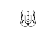 Luxury Initials UI Fashion Logo, a Branding & Logo Template by Luxury Logos (Thumbnail 3 of 4)