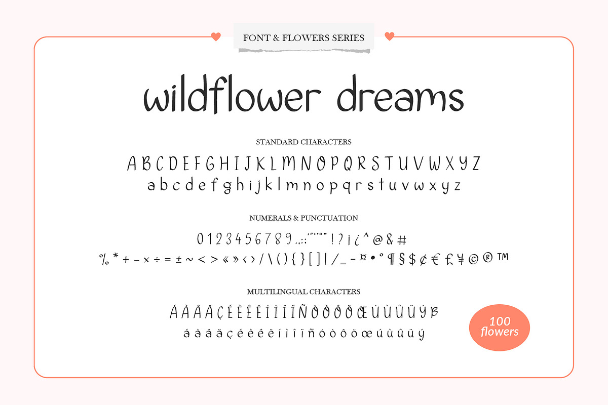 Wildflower Dreams Font & Flowers, a Handwritten Font by Kaya Fonts (Photo 11 of 20)
