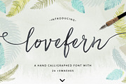 Lovefern Font + SWASHES, a Script Font by Angie Makes (Thumbnail 1 of 7)