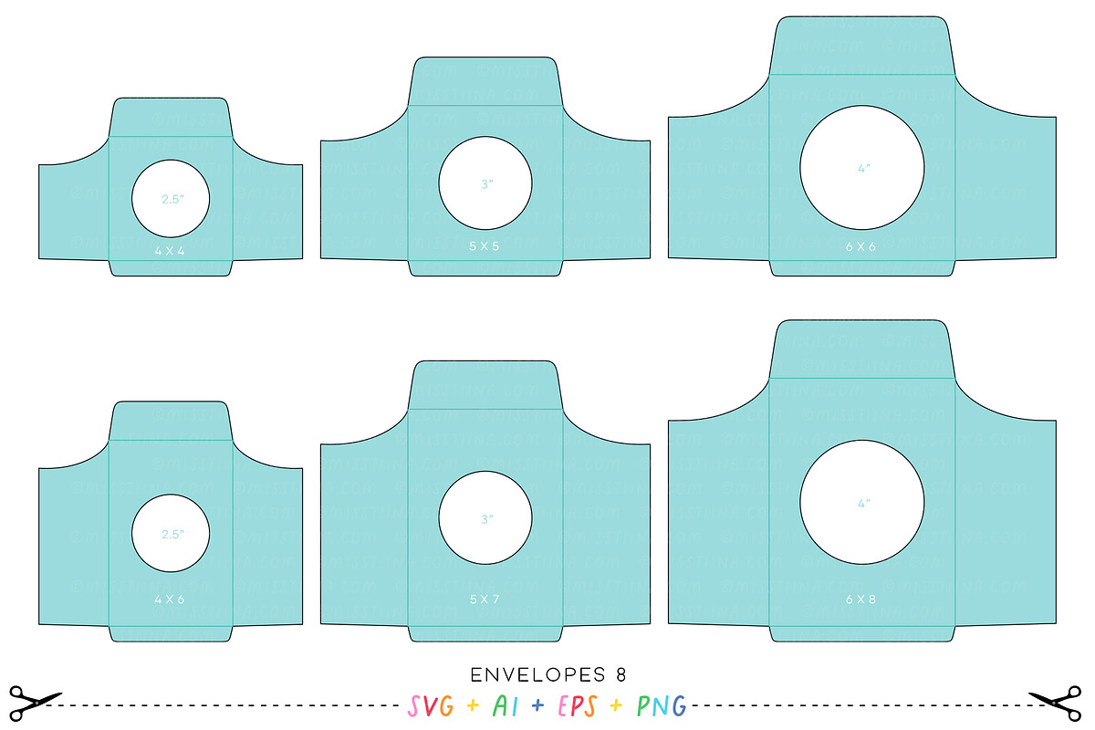 Envelopes Bundle SVG Cutting Files, an Invitation Template by Miss Tiina (Photo 9 of 11)