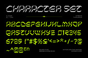 Reduste – Dark Techno Sci-Fi Font, a Sans Serif Font by Drizy (Thumbnail 4 of 10)