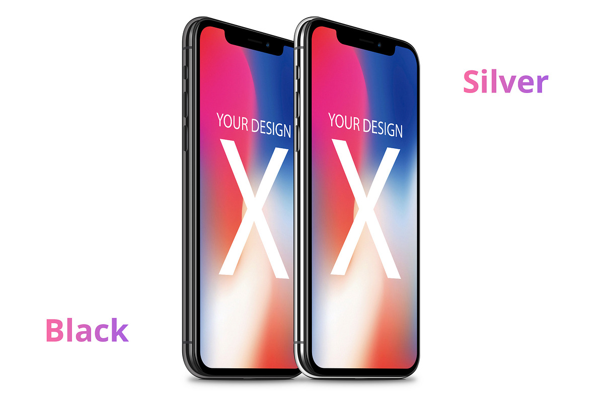 iPhone X Mockups, an iPhone Mockup by RadekBroz (Photo 3 of 7)