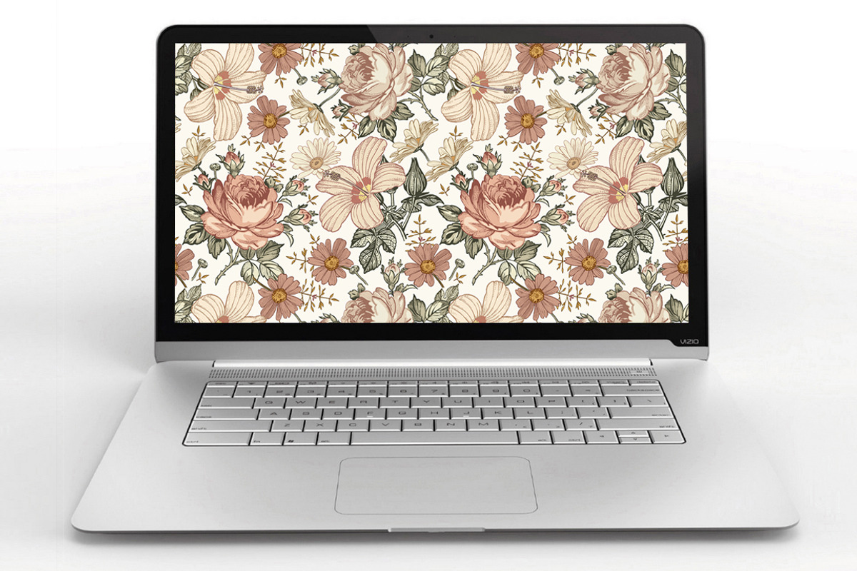Set Seamless Flowers Roses Hibiscus, a Pattern Graphic by Vintage (Photo 13 of 13)