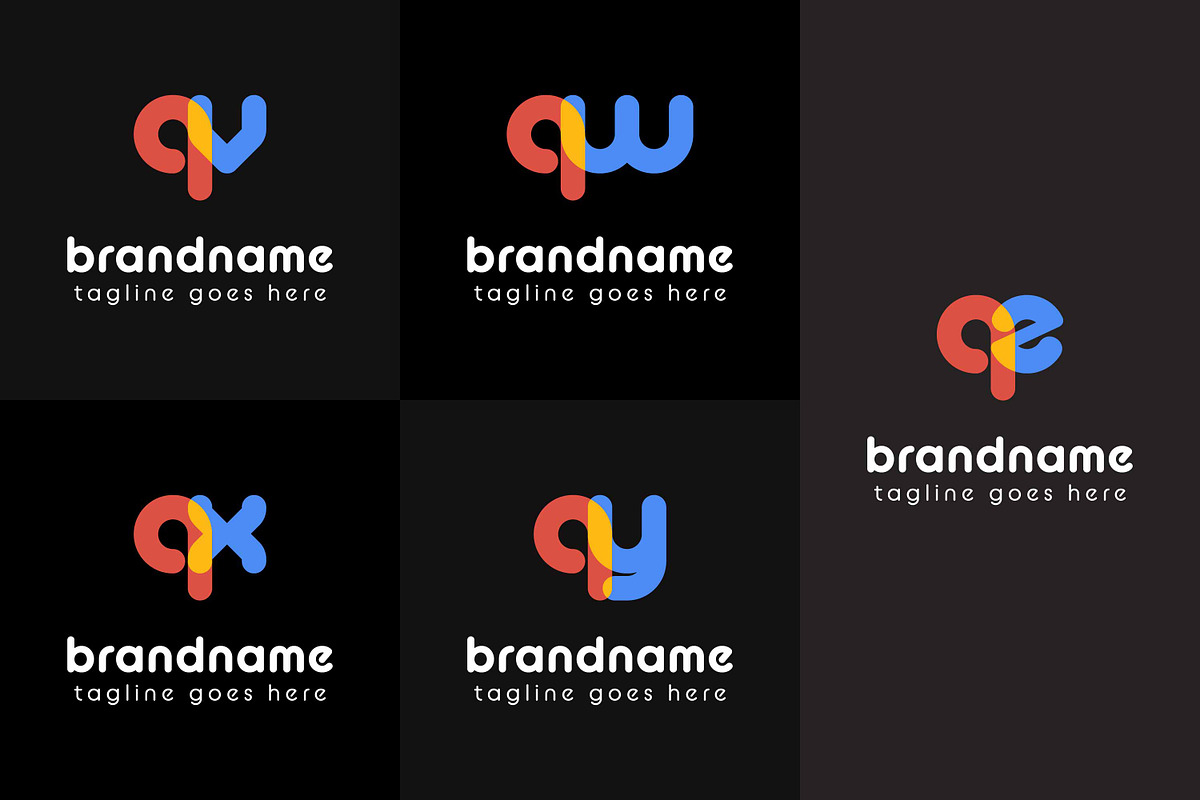 Letters qv qw qx qy qz Logo, a Branding & Logo Template by Pray Art Design Studio (Photo 2 of 2)