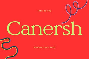 Canersh - Modern Sans Serif Typeface, a Sans Serif Font by Font Kingdom