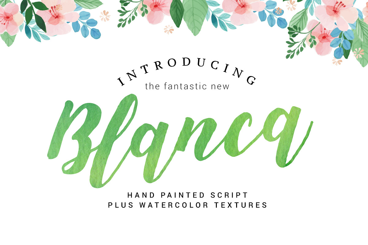 Blanca Script + Bonus, a Script Font by Studio design (Photo 1 of 10)