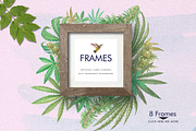 Watercolor Marijuana Set, a Healthcare Illustration by Graphobia (Thumbnail 3 of 9)