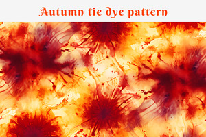 Autumn Tie Dye Pattern