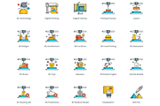 3D Printing & Modeling Icons, an Icon by Flat Icons (Thumbnail 3 of 7)