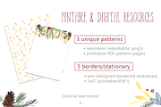 Festive Winter Florals, an Illustration by plaidGecko (Thumbnail 4 of 4)