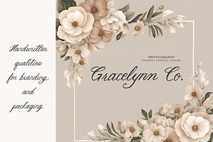 Jillian Wedding Calligraphy Font