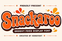 Snackaroo - Groovy Display Font