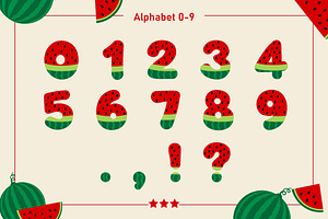 Watermelon Color Font