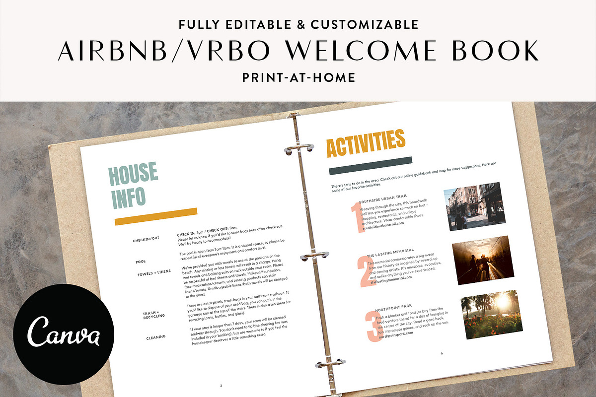 Moderno Welcome Book for Airbnb Host, a Templates & Theme by Kin Studio (Photo 1 of 16)