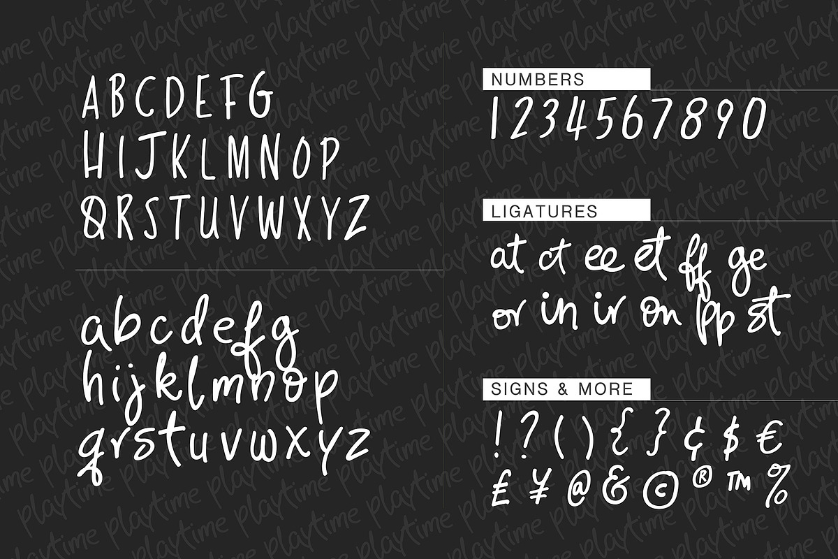 Playtime, a Sans Serif Font by ByGiftyJane (Photo 2 of 7)