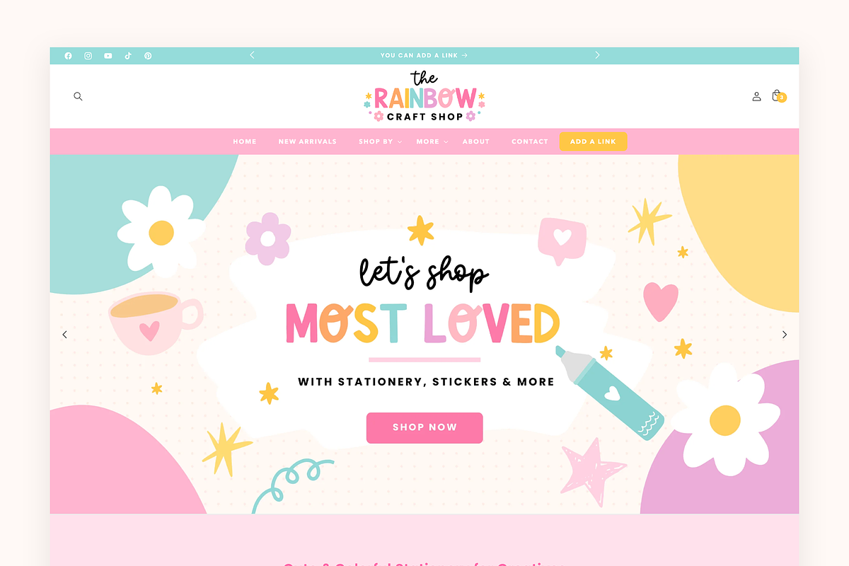 Rainbow Shopify Theme for Craft, a Shopify Template by Design Pixie (Photo 2 of 11)