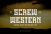 Screw Western Tropical & Retro Font, a Serif Font by QR Design Studio (Thumbnail 1 of 7)