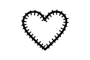 Stitched Heart Silhouette Vector Bun, an Illustration by Designs_River (Thumbnail 14 of 41)