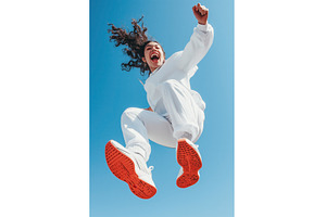 Energetic young woman in athletics, a Nature Photo by Sergey Kotenev