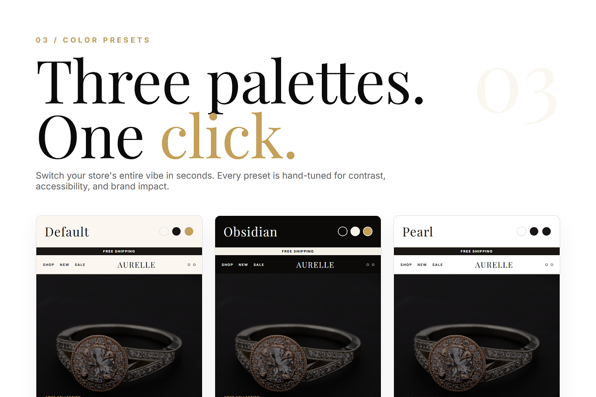 Aurelle Shopify Theme, a Shopify Template by Ibnul Jaif Farabi (Photo 3 of 8)