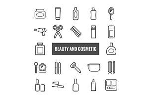 22 Vector Beauty And Cosmetics Icons