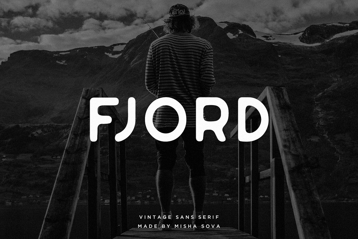 Fjord Font + Extras, a Sans Serif Font by Misha Sova (Photo 1 of 5)