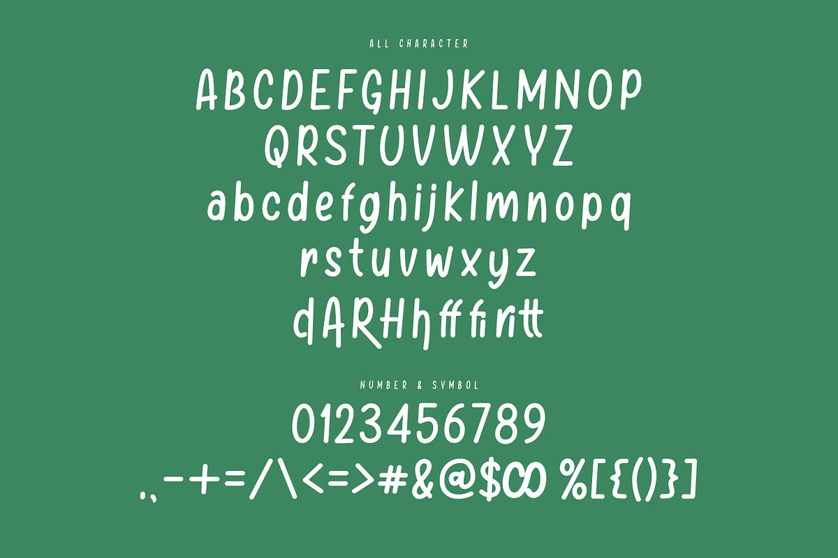 Rousrib Font, a Handwritten Font by Maulana Creative (Photo 3 of 7)
