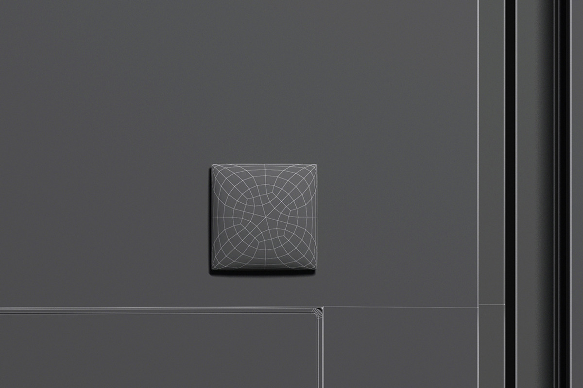 White Square Fridge Magnet 3D Model, an Object 3D Model by rebrandy (Photo 8 of 9)