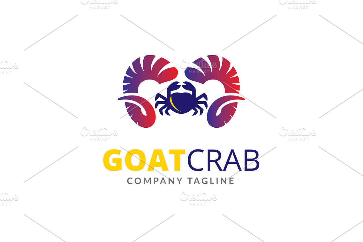 Goat Crab Logo, a Branding & Logo Template by Maraz Logo