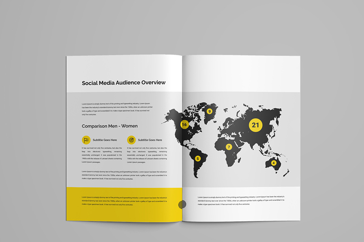 Clean Social Media Proposal Design, a Brochure Template by mijli (Photo 9 of 21)