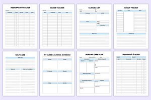 2025 Nursing Student Planner Canva