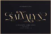 Salvalyn - Stylistic Serif Font, a Serif Font by Craft Supply Co. (Thumbnail 1 of 12)