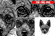 Dogs Collection Black and White Art, an Animal Illustration by Design by sebrodbrick (Thumbnail 12 of 22)