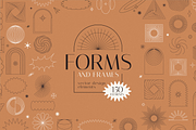 Forms - vector design elements, a Background Graphic by venimo (Thumbnail 1 of 8)