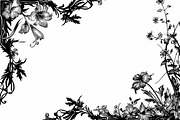 Floral Frame Silhouette Pack, an Illustration by BIPLOB EXPERT (Thumbnail 6 of 9)