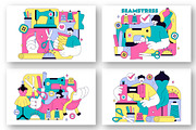 10 Seamstress Vector Illustration, a Person Illustration by denayunebgt (Thumbnail 2 of 4)