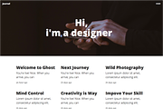 Journal - Blog Ghost Theme, a Websites & App Template by Malvouz (Thumbnail 1 of 2)