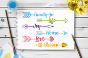 16 Watercolor Arrow Words Clipart, an Illustration by The Digital Download Shop (Thumbnail 2 of 3)