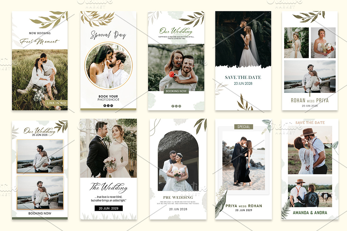 Instagram Stories Template-Wedding, a Social Media Template by zoomdesigns (Photo 3 of 6)