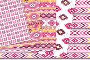Pink and Yellow Aztec Digital Paper, a Texture Graphic by Avenie Digital (Thumbnail 3 of 4)
