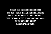 Zatecs - Futuristic & Tech Font, a Sans Serif Font by QR Design Studio (Thumbnail 5 of 7)