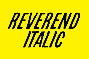 REVEREND ITALIC